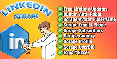 社交媒体-LinkedIn Scrape Pro源代码