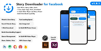 Facebook 的视频和故事保护程序 – Android Studio、AdMob、OneSignal，准备发布源代码
