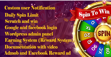 旋转赢得与奖励系统集成的 Facebook Admob 广告源代码