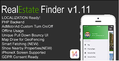 RealEstate Finder 完整版 iOS 应用程序 v1.11源代码