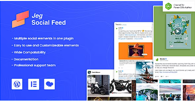 Jeg Social Feed for WordPress Widget Shortcode 和 Add Ons for Elementor 和 WPBakery Page Builder源代码