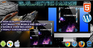 银河迷宫 – HTML5 街机游戏源代码