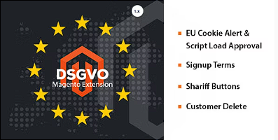 DSGVO / GDPR 4 合 1 Magento 1.9 扩展源代码
