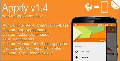 Appify – 即时网络到应用程序！ 安卓完整应用 v1.4源代码