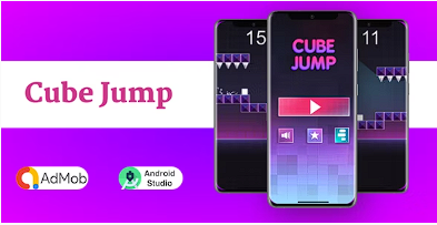 方块跳跃游戏（Android Studio + Admob + 多角色 + 奖励视频广告）源代码