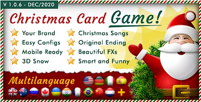 Christmas Card Unleash – 多语言响应式 HTML 游戏源代码