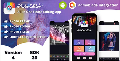 照片编辑器 – 带 Admob 广告的多合一照片编辑应用程序（版本 – 4）(sdk – 30)源代码