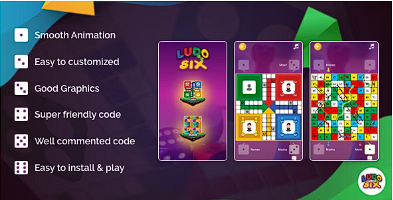 LUDO SIX – 多人在线和离线棋盘游戏【 AdMob 】源代码