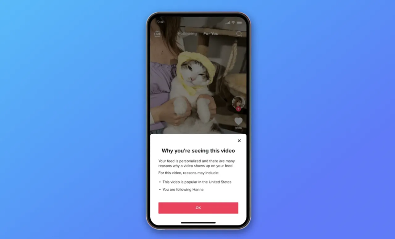 TikTok 让用户再次窥探其算法的强大机制