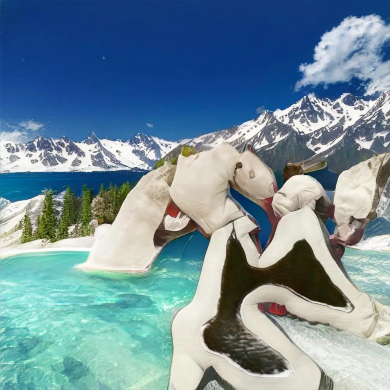 黑进 Nvidia 的 GauGAN 2 AI 影像机的荒诞之美