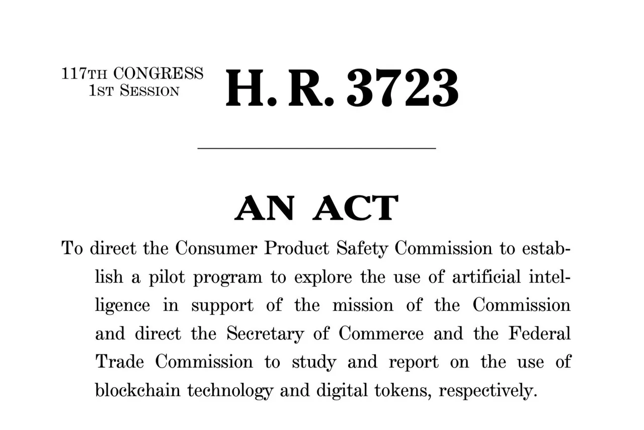 使用人工智能审查消费品安全的法案提交参议院
