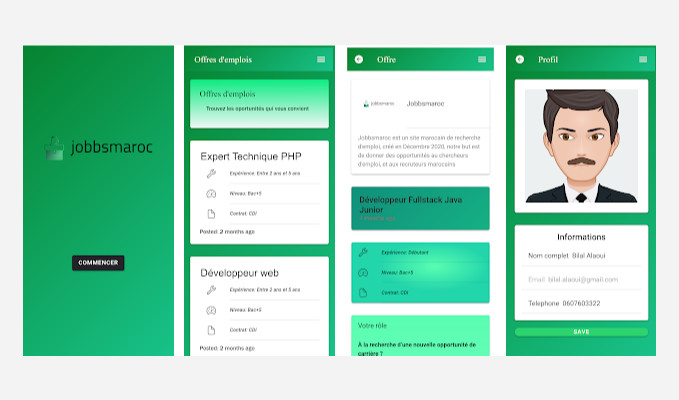 就业门户移动应用程序源代码
