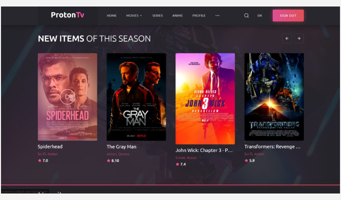 Fullstack 电影流媒体网站和 API源代码