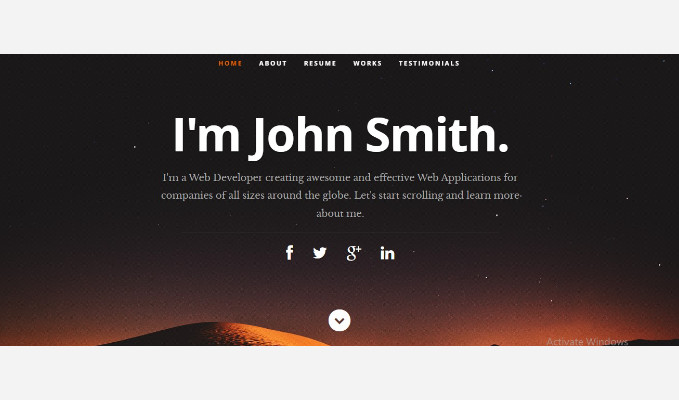 个人作品集网站源代码