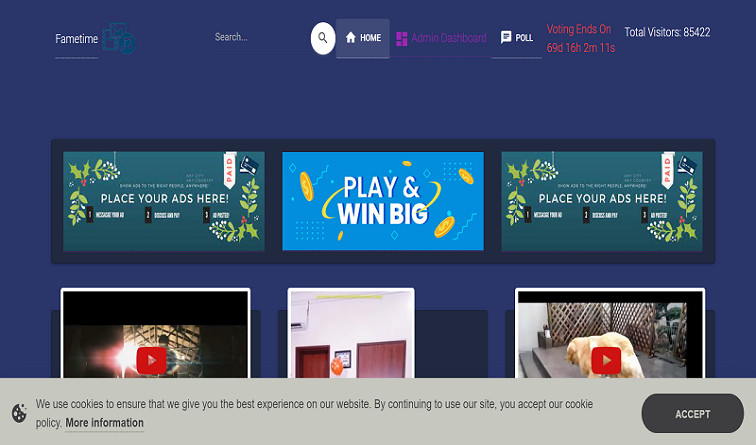 FAMETIME SAAS 全球竞赛民意调查和投票平台源代码