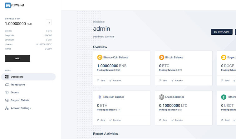 MetaWallet 加密货币买卖 钱包管理 Laravel 项目源代码