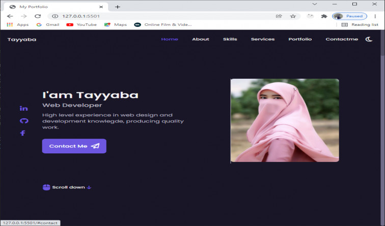 四种颜色主题的响应式作品集网站源代码