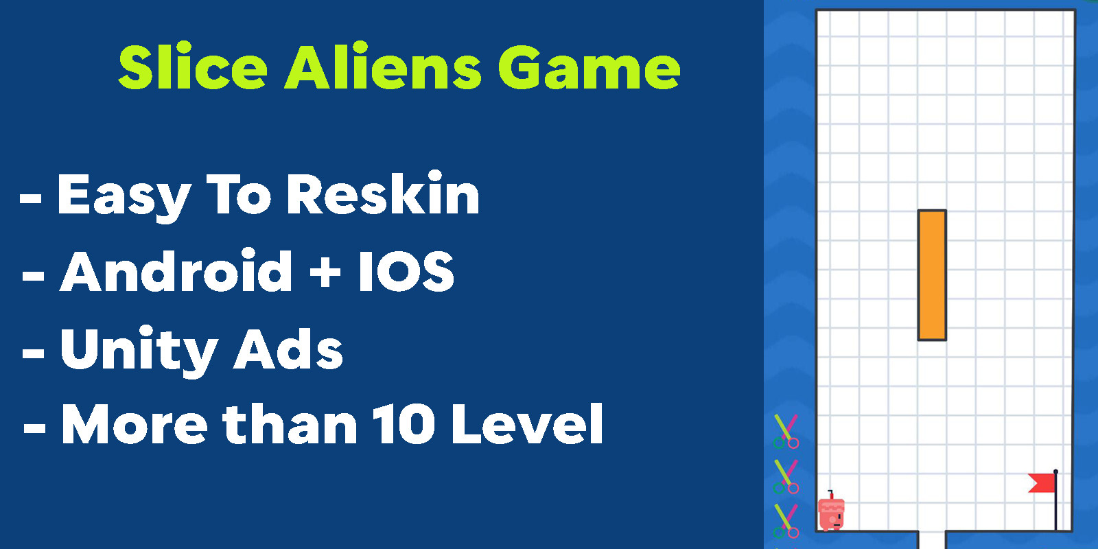 切片外星人 Unity 游戏 2D源代码