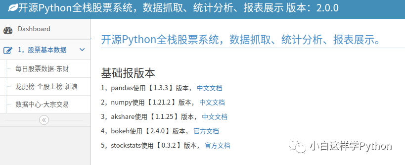 基于Python Web框架的全栈股票系统：PythonStock开发与应用