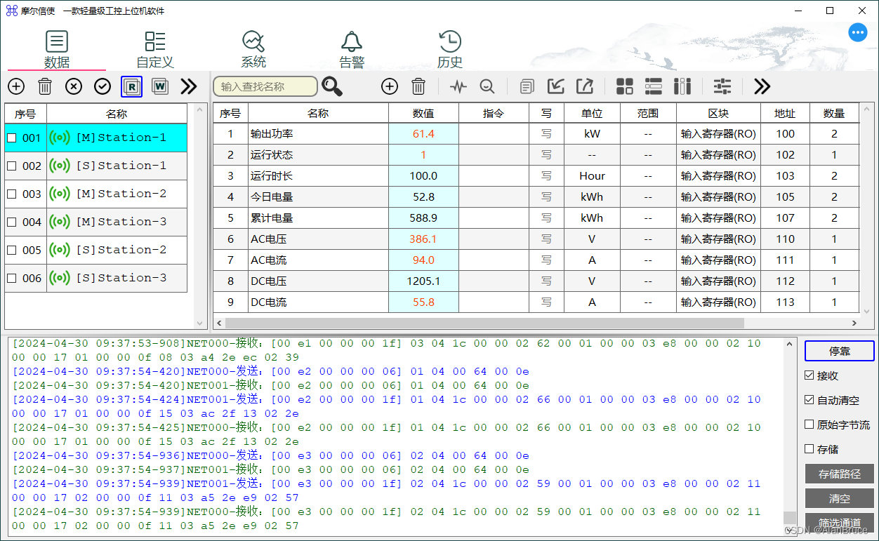 MThings：永久免费的MODBUS上位机软件，支持中文英文组态与告警历史存储网关