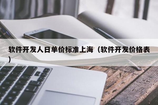 上海软件开发人日单价标准及价格表详细解析