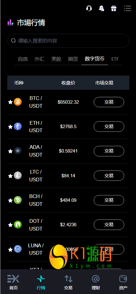 Bitinvests多语言交易所源码/外汇+美股+期货+交割合约+期权交易+现货交易+C2C+平台币+Ai投资理财+Defi借贷/前端vue纯源码+后端PHP插图4 Bitinvests多语言交易所源码/外汇+美股+期货+交割合约+期权交易+现货交易+C2C+平台币+Ai投资理财+Defi借贷/前端vue纯源码+后端PHP
