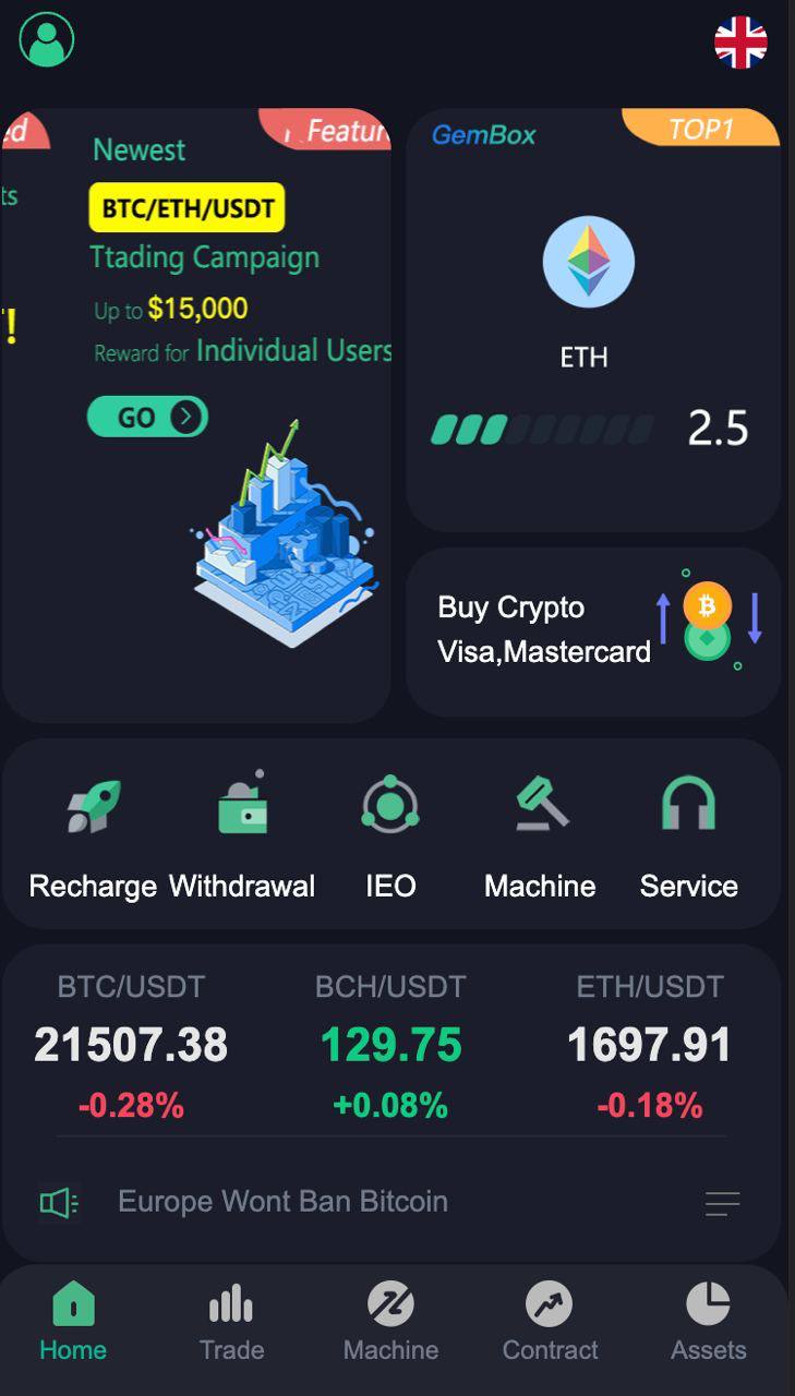 GNCEX全新二开交易所新UI高收益/功能完美运营/合约/秒合约交易所